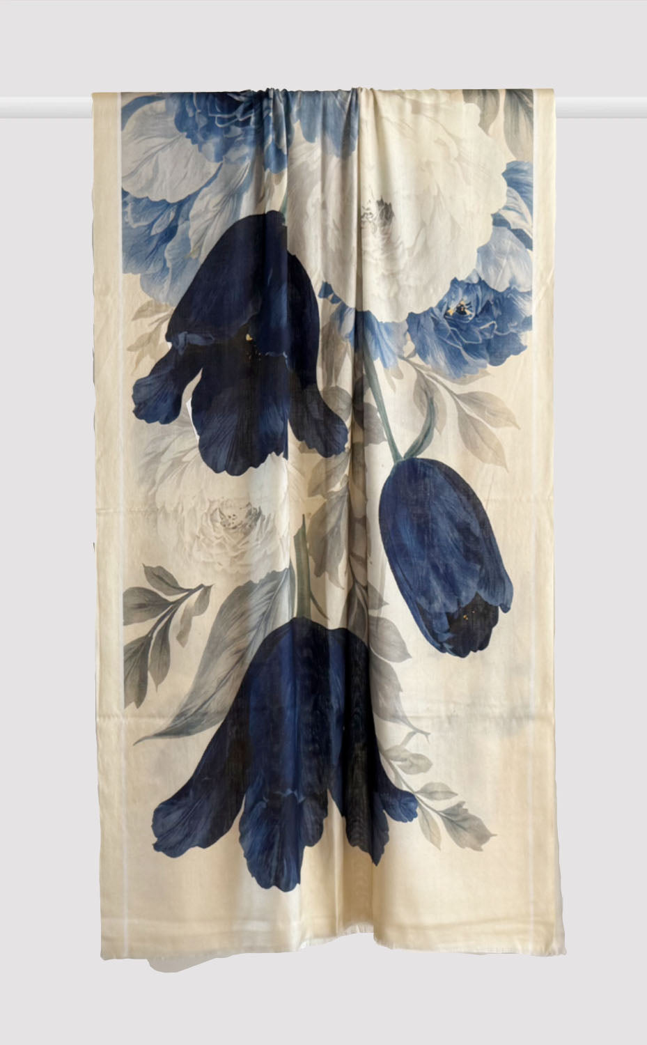 Sky Garden Silk Stole | Pure Silk Stole| Scarves & Stoles