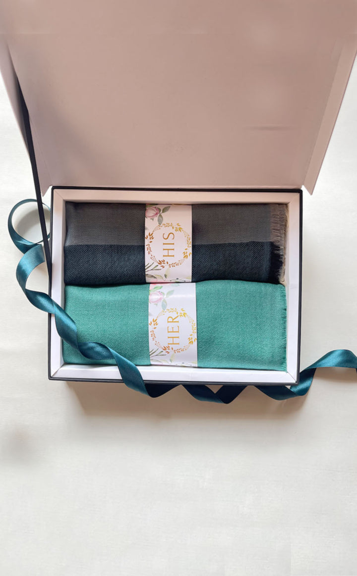 Seafoam Teal His and Her Set