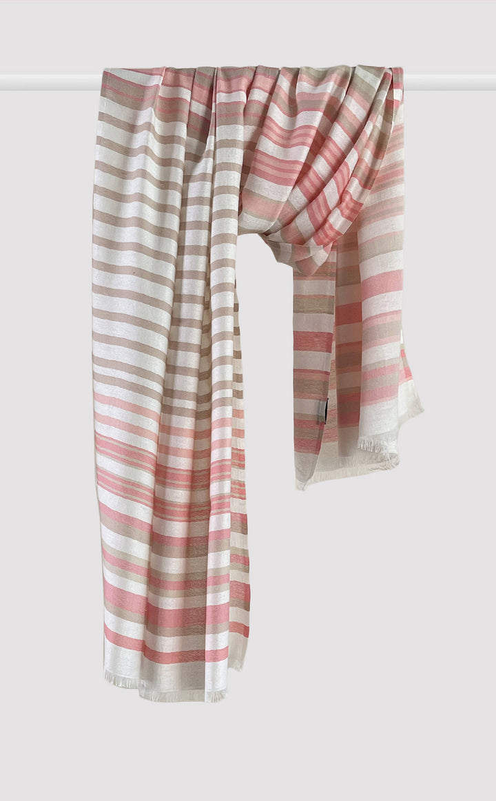 White Pink Stripes