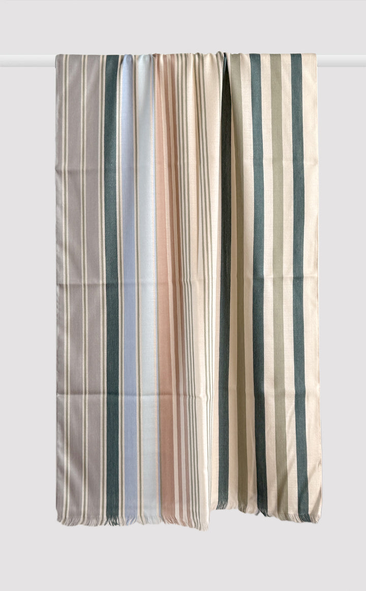 Autumn Striped Charm Stole