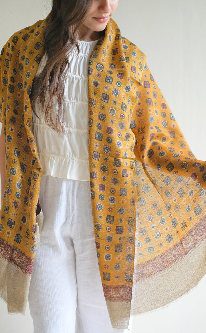 Ochre Motif Stole
