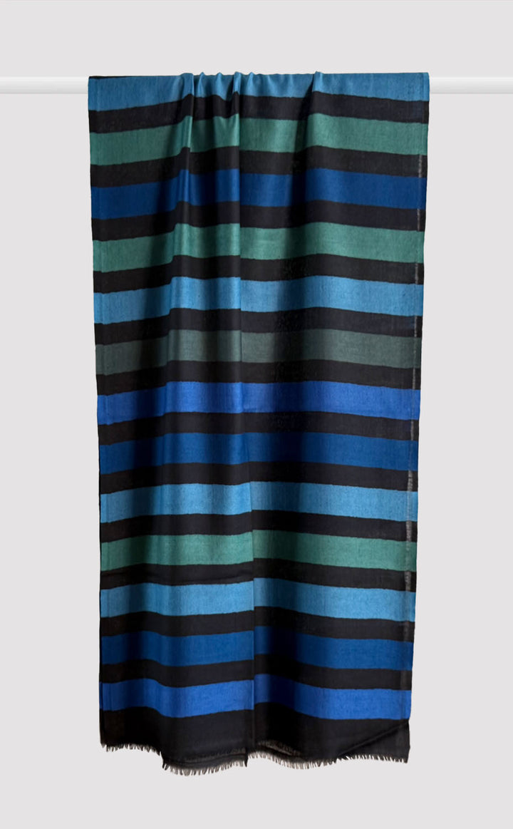 Electric Merino Strokes Stole