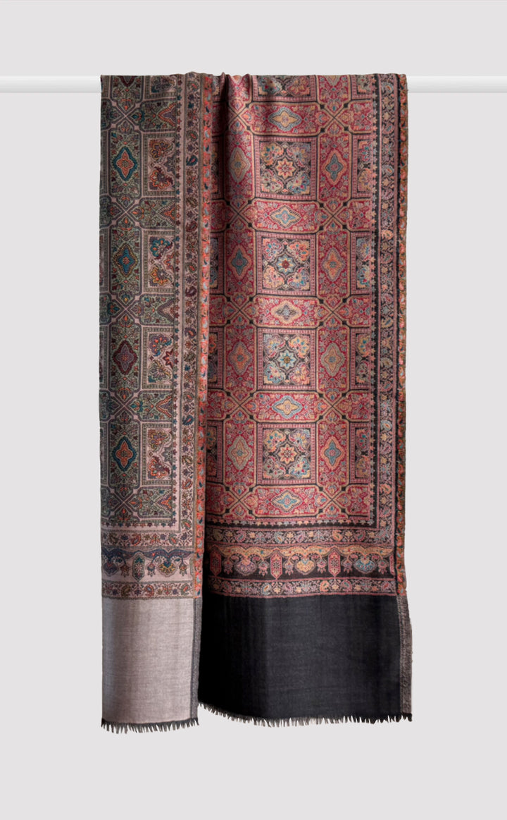 Maharaj Baugh Reversible Kani Stole