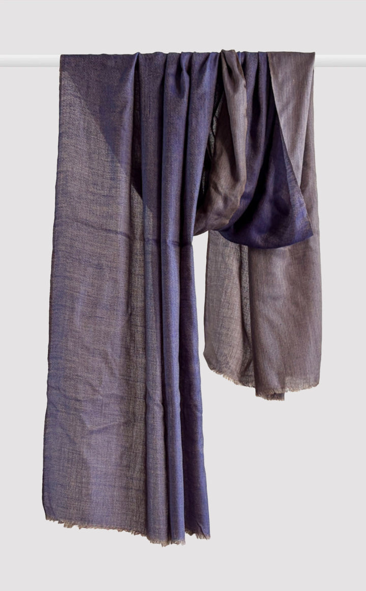 Wool Reversible Stole - Ultramarine