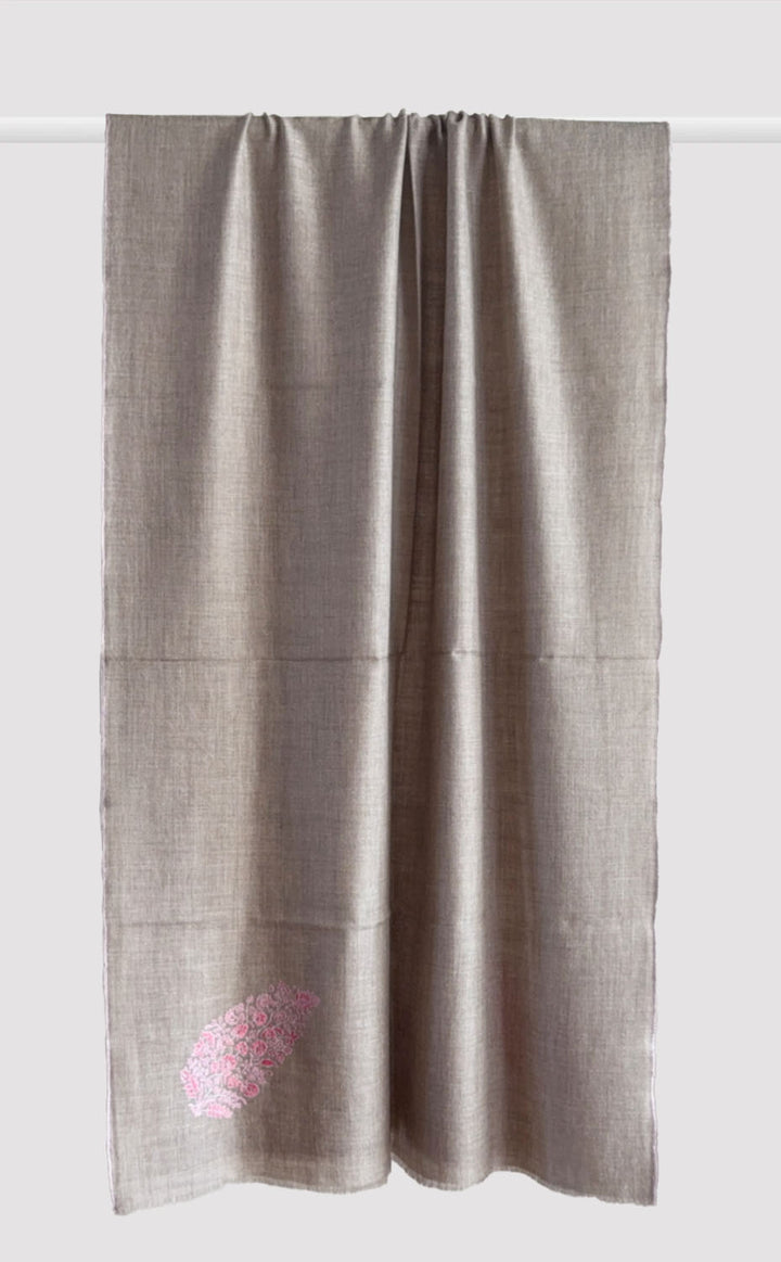 Pashmina Hand-Embroidered Gossamer Stole