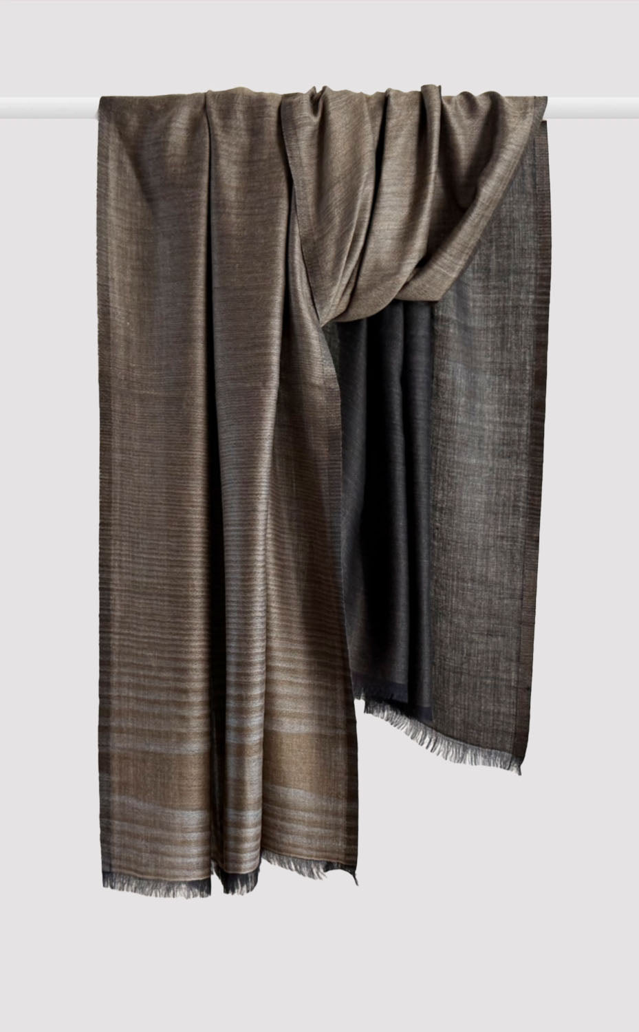 Reversible Pashmina Shawl - Mocha