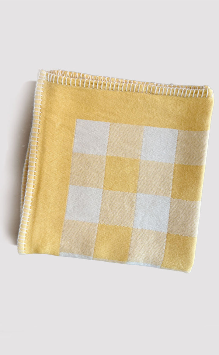Buttercream Gingham Baby Blanket