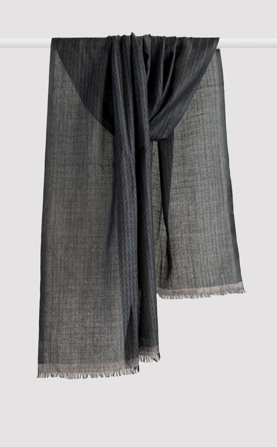 Slate Rhythm Merino Muffler