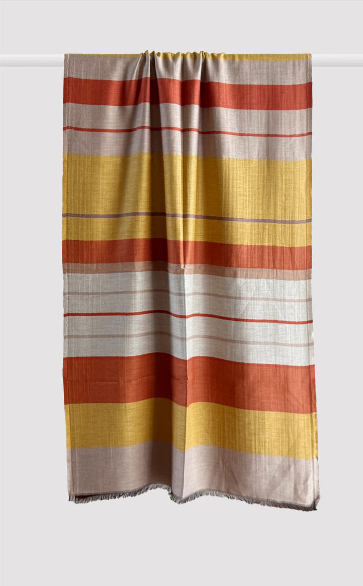 Spiced Honey Stripes Stole