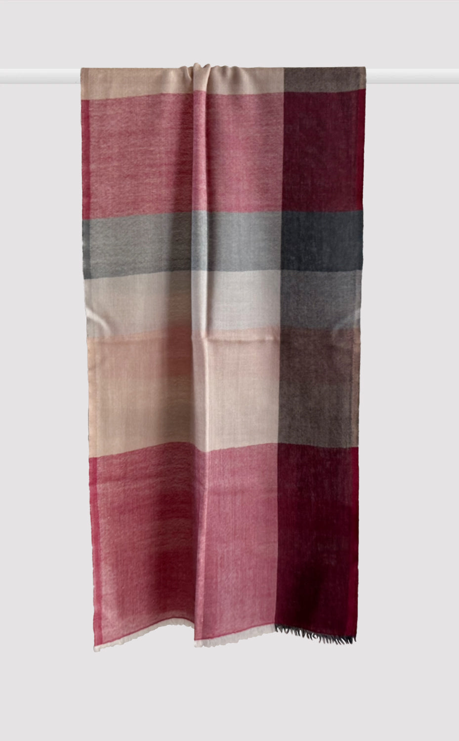 Mulberry Striped Merino Muffler