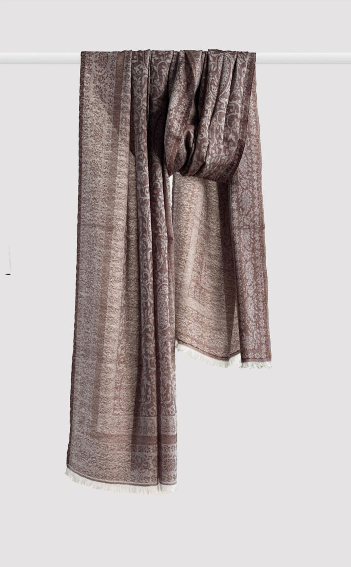 Chestnut Paisley Wool Jacquard