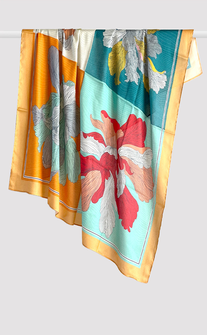 Summer Bloom Silk Scarf