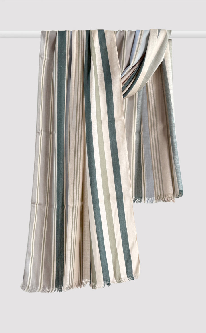 Autumn Striped Charm Stole