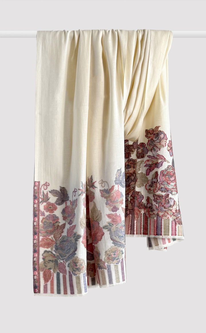 Rose Ivory Kani Shawl