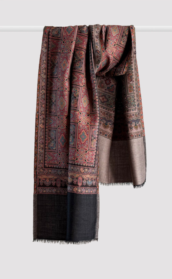 Maharaj Baugh Reversible Kani Stole