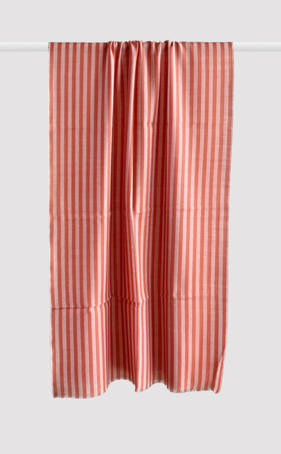 Coral Pinstripe Stole