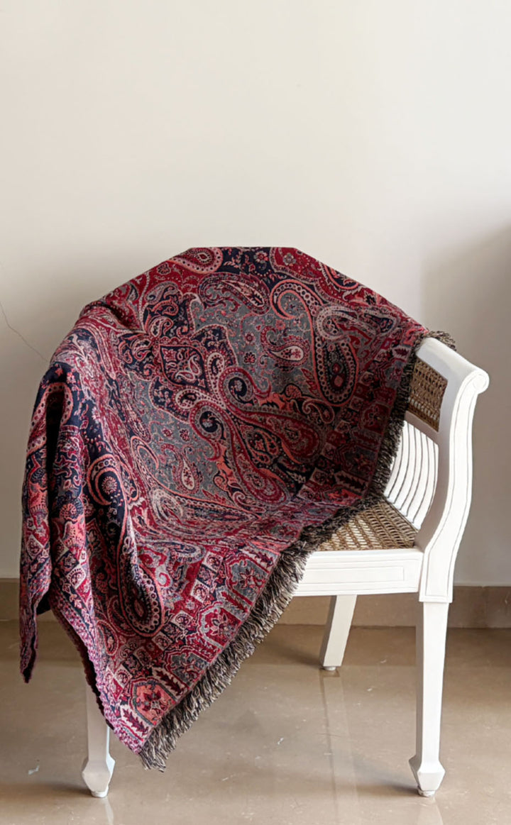 Amethyst Paisley Throw