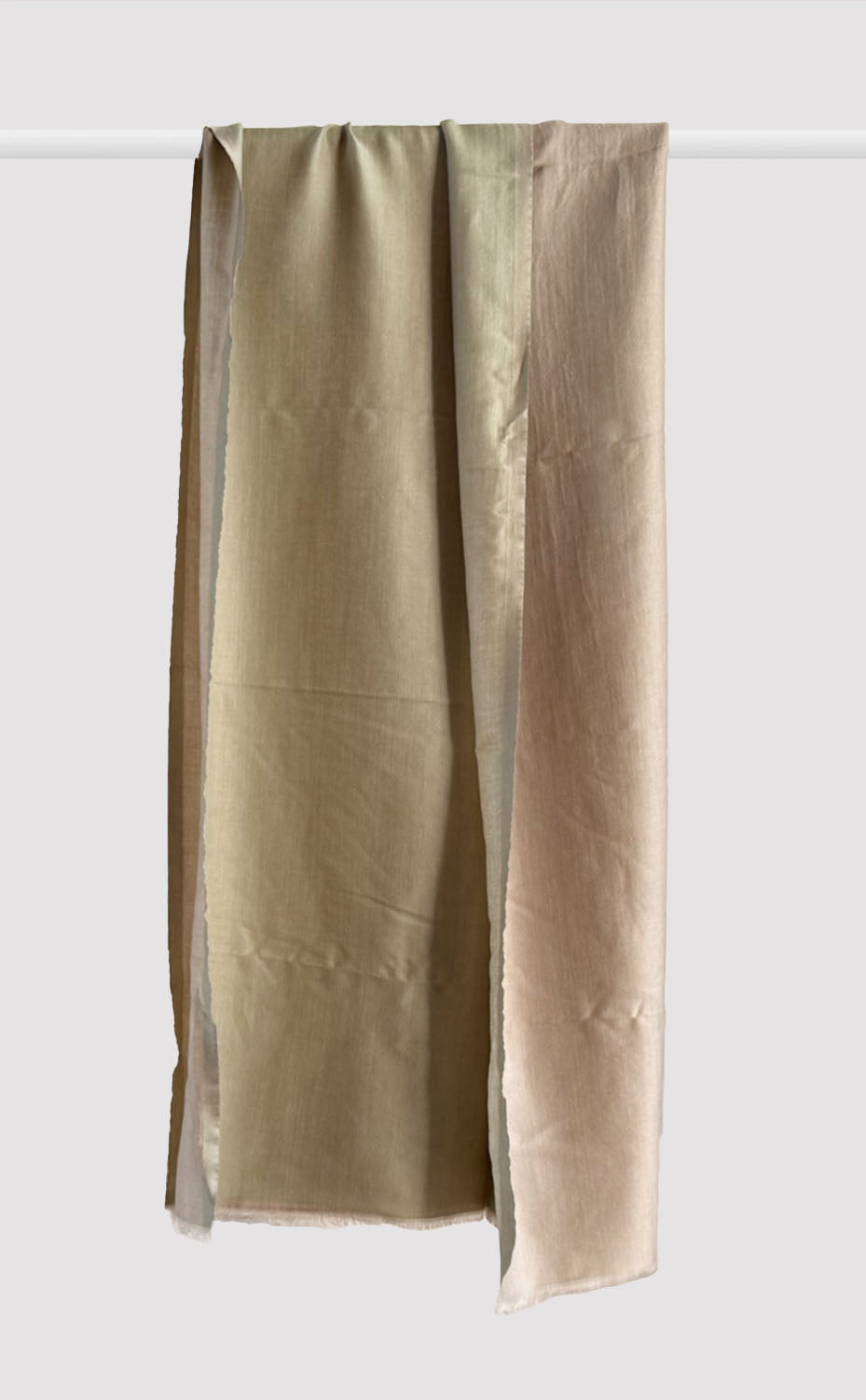 Wool Reversible Stole - Pine