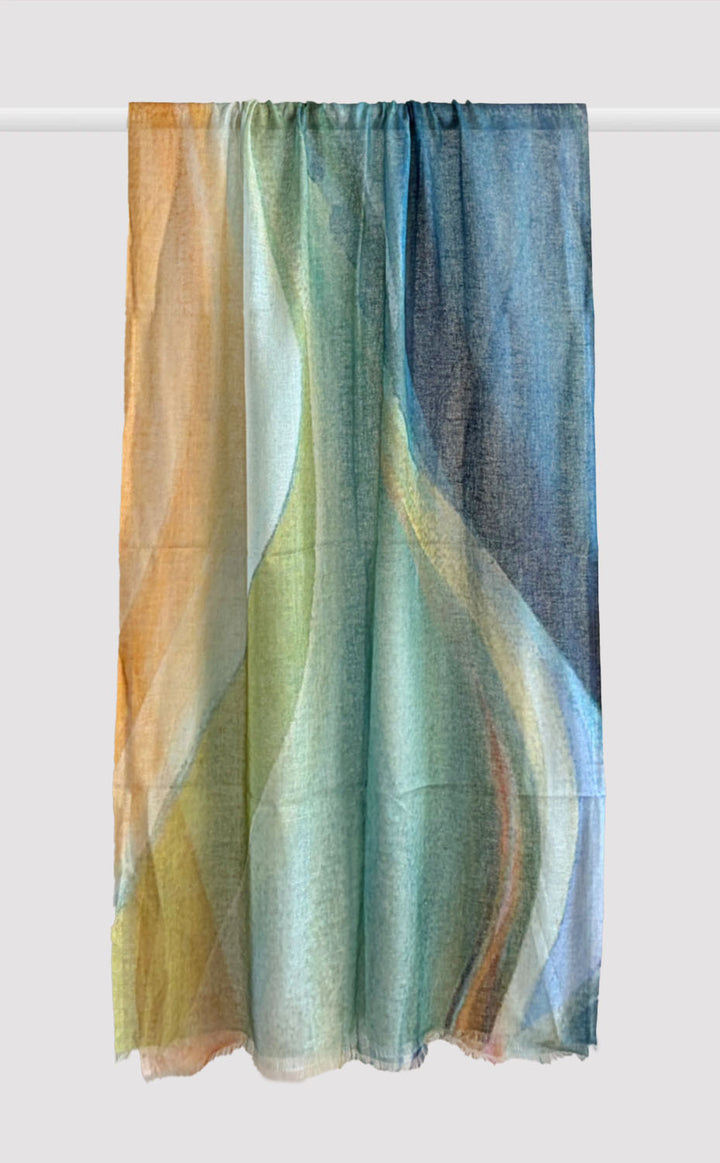 Forest Fluid Linen Modal Stole