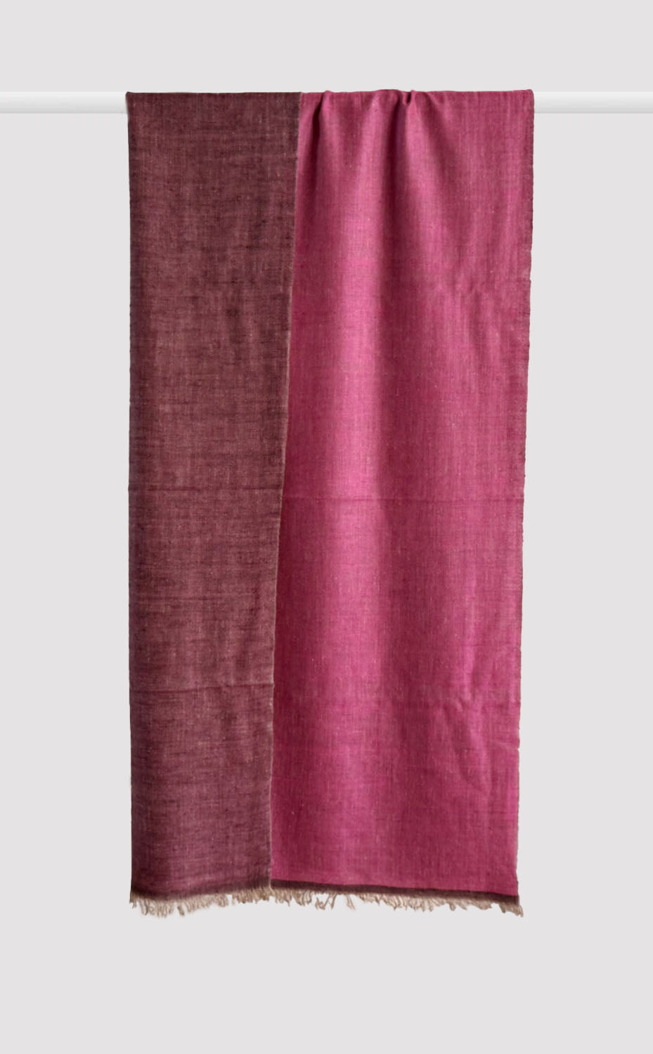 Cashmere Reversible Stole - Crimson Orchid