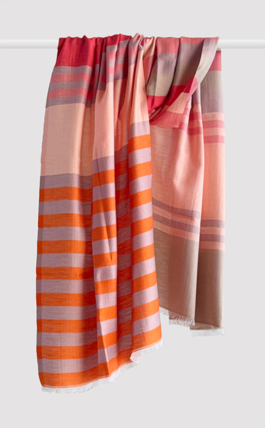 Raspberry Stripes Stole