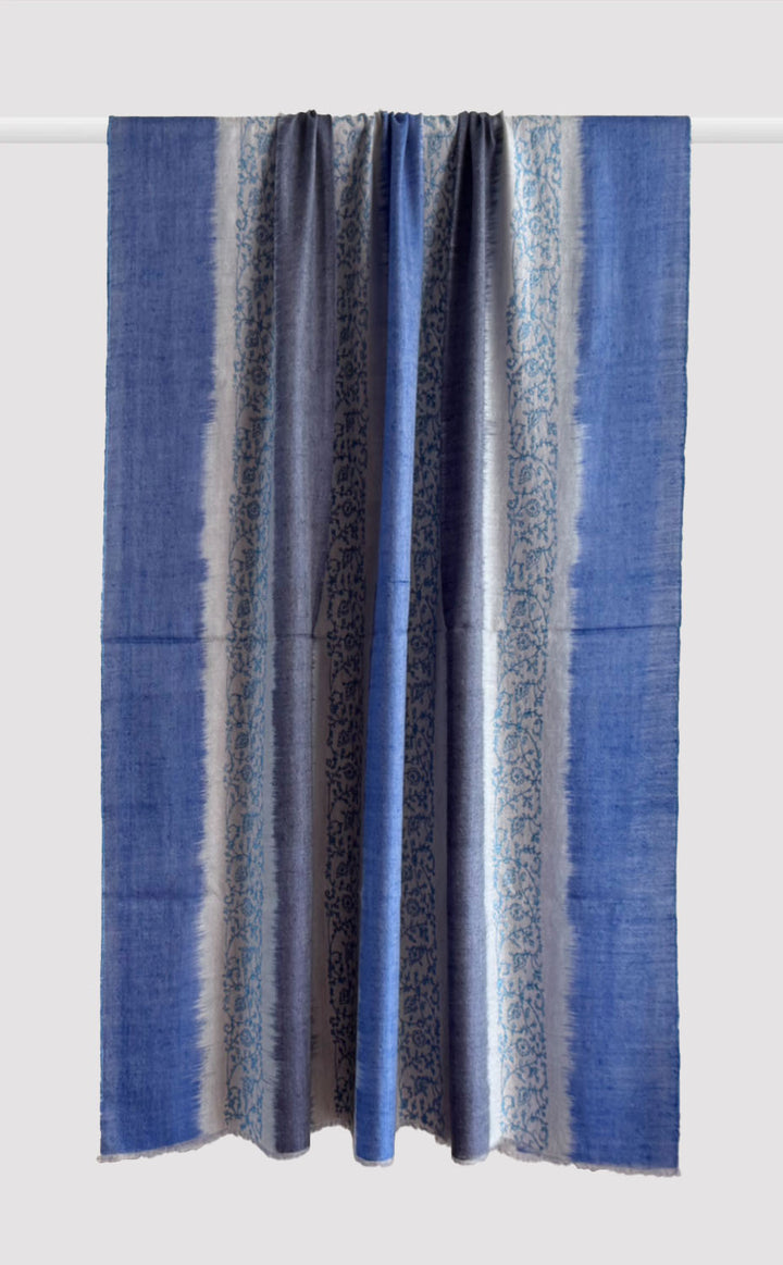 Pashmina Hand-Embroidered Tidal Shawl