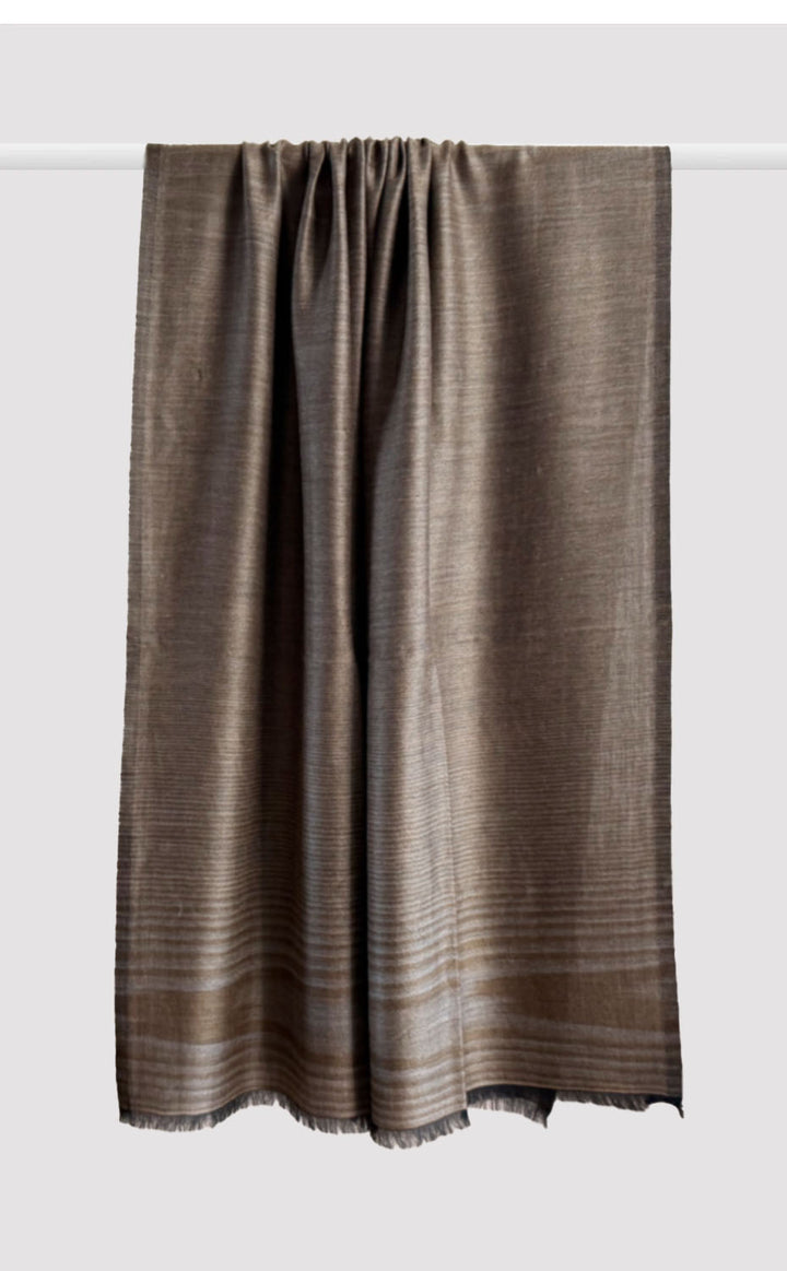 Reversible Pashmina Shawl - Mocha