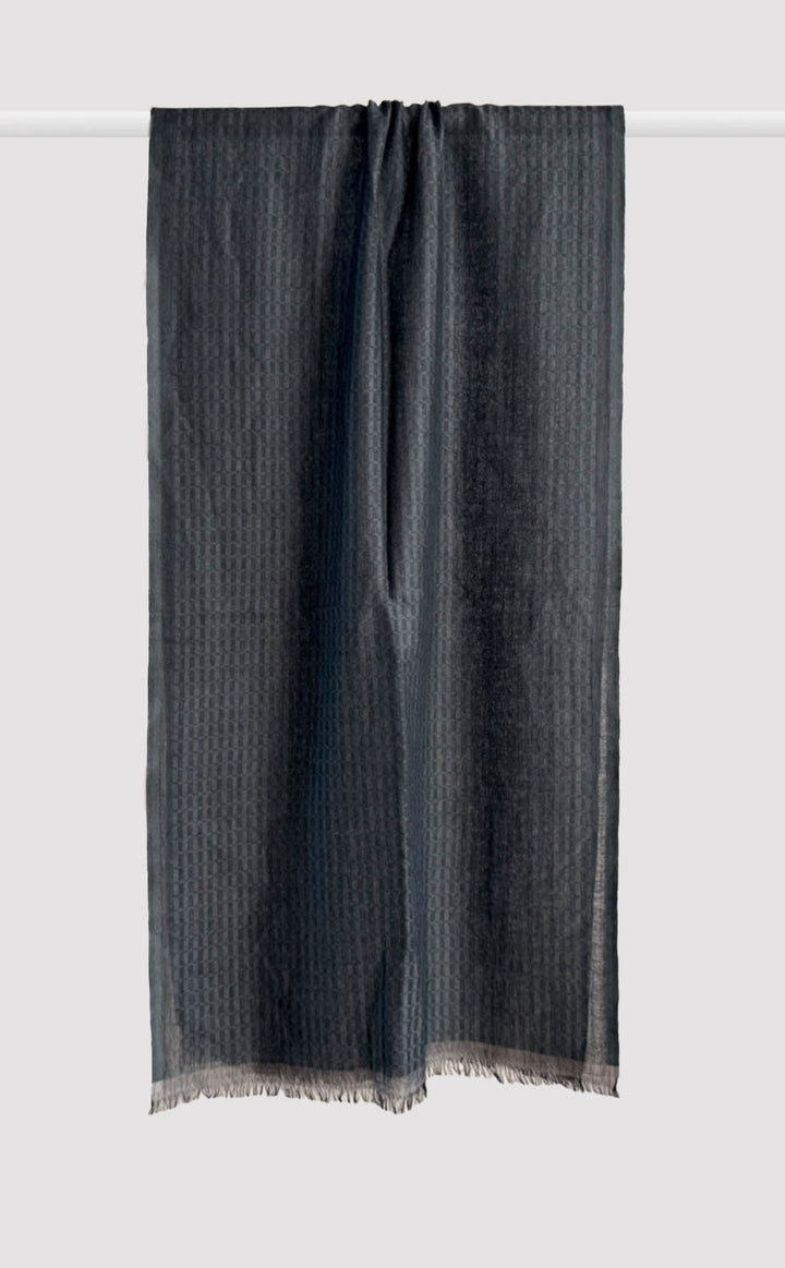 Slate Rhythm Merino Muffler