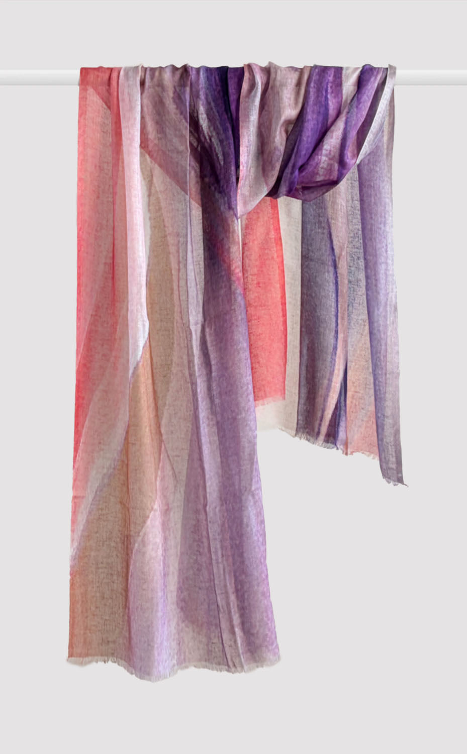 Blush Fluid Linen Modal Stole