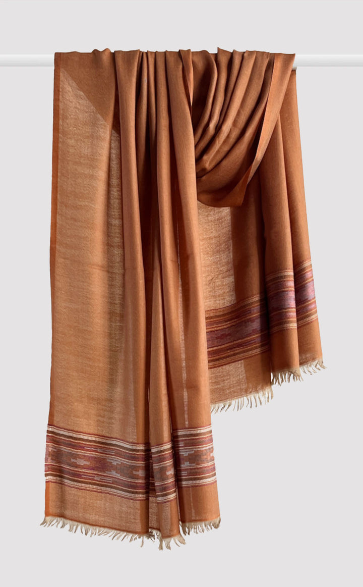 Rust Kilim Shawl