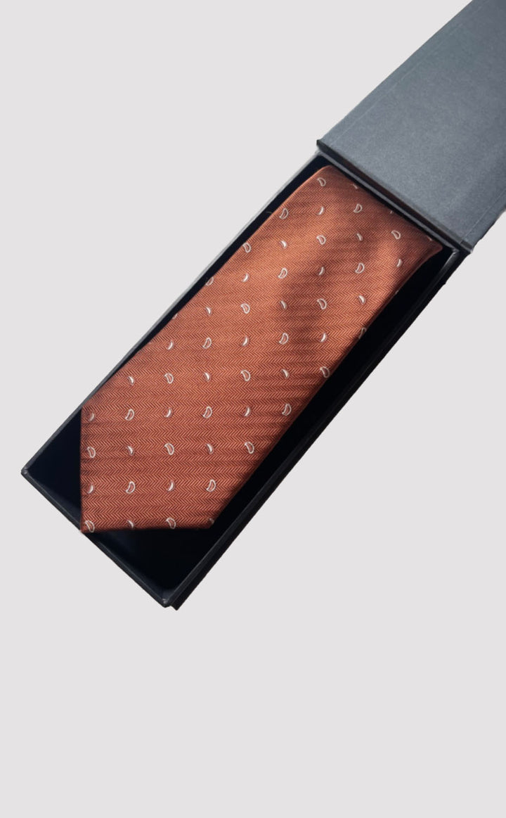 Amber Paisley Tie