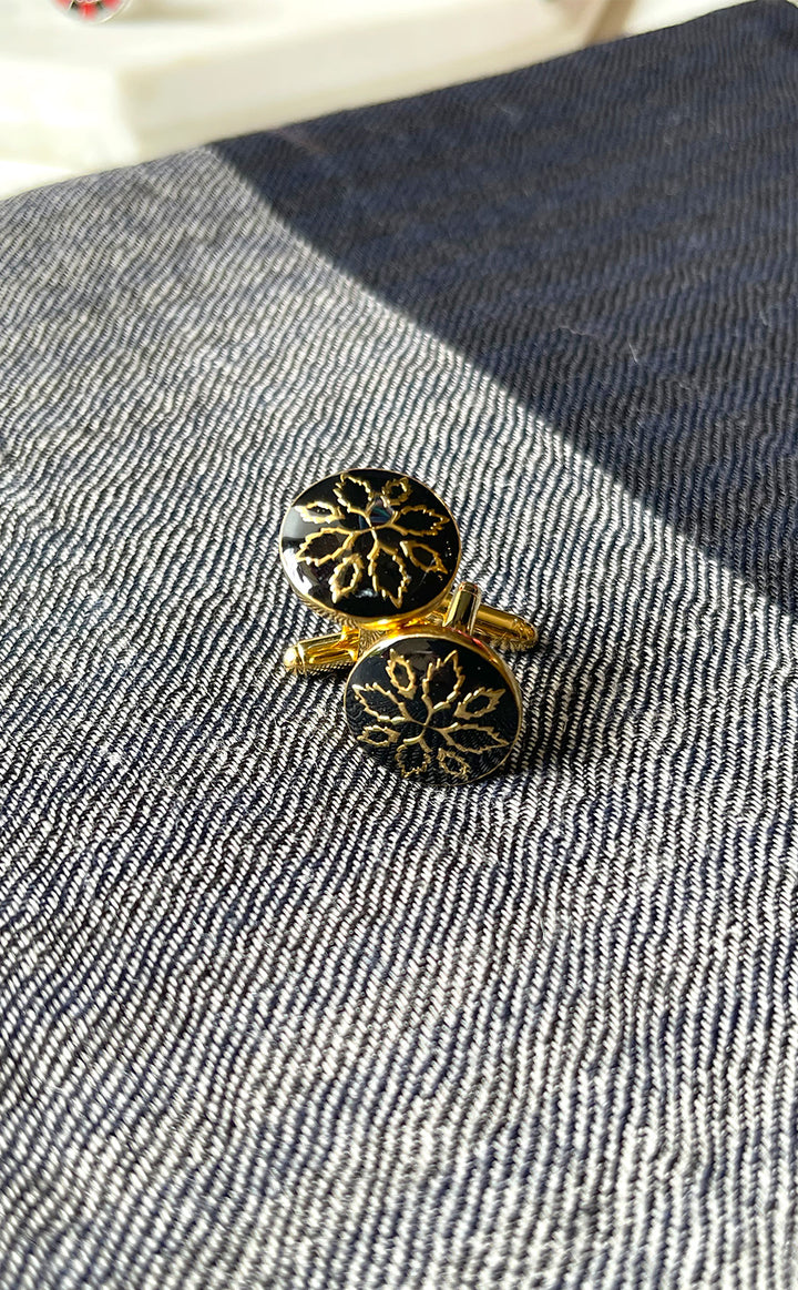 Black Leaf Cufflink