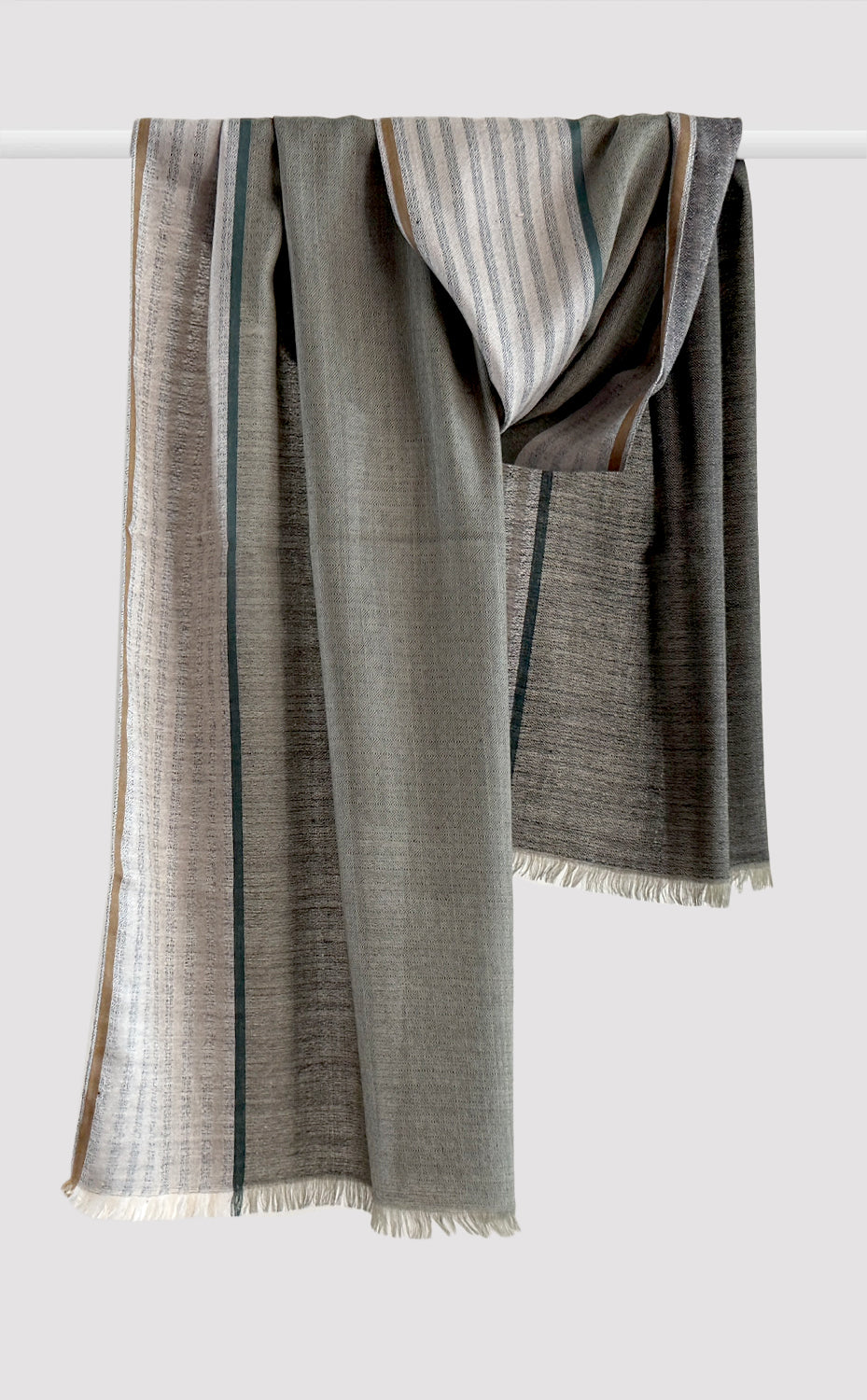 Autumn Striped Merino Muffler