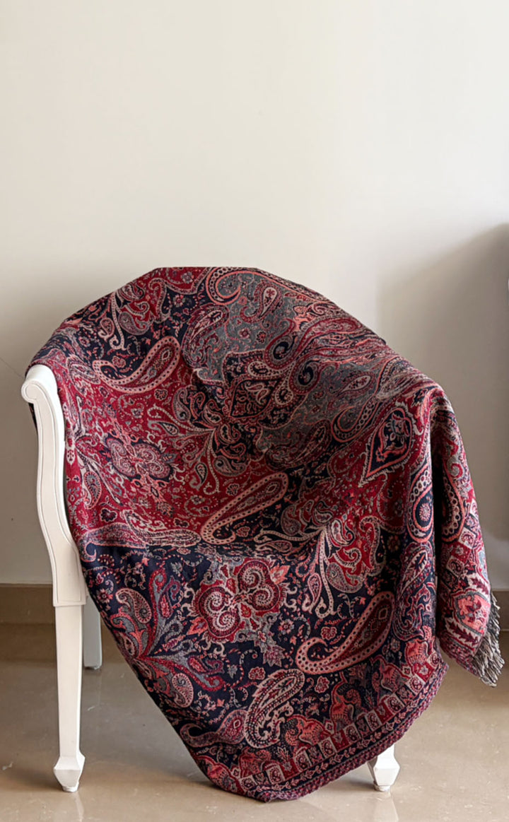 Amethyst Paisley Throw