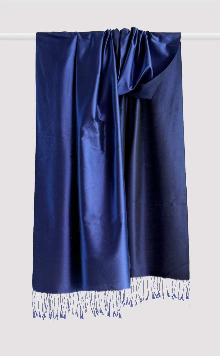 Navy Silk Stole