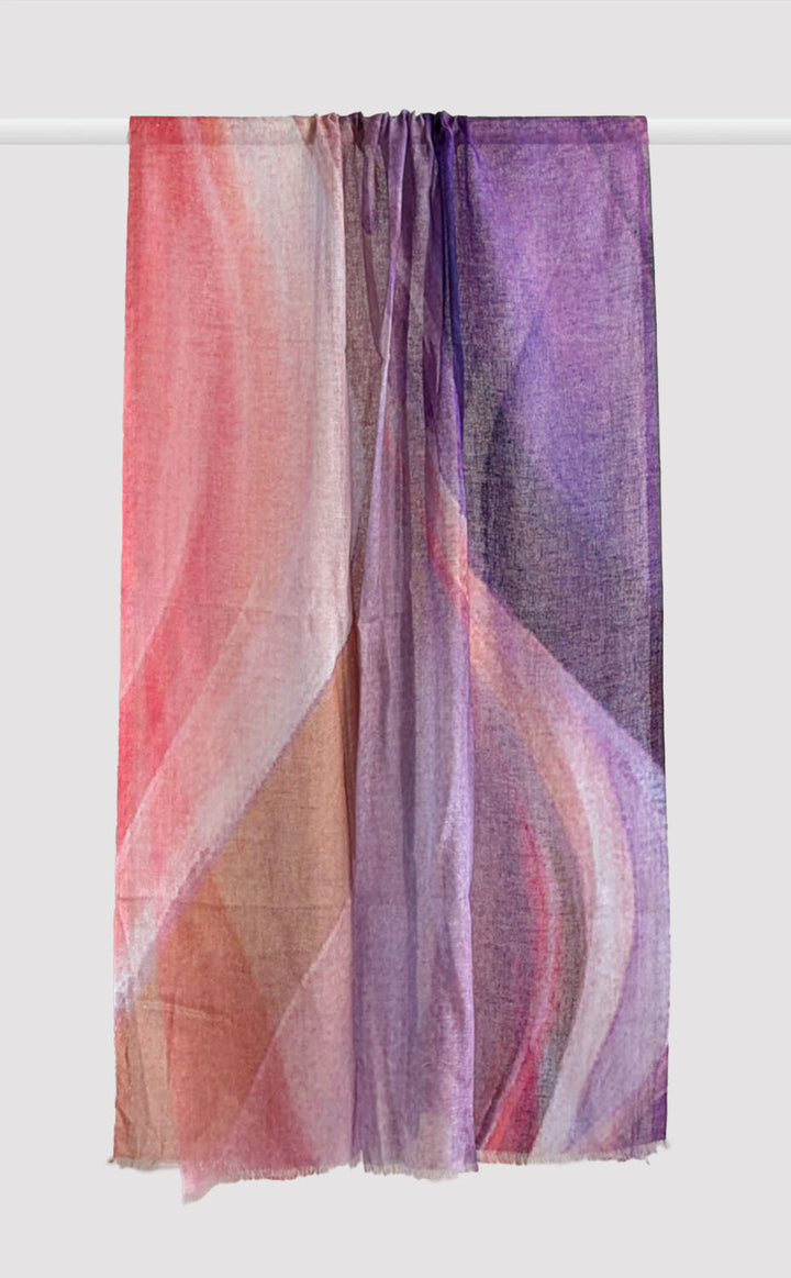 Blush Fluid Linen Modal Stole
