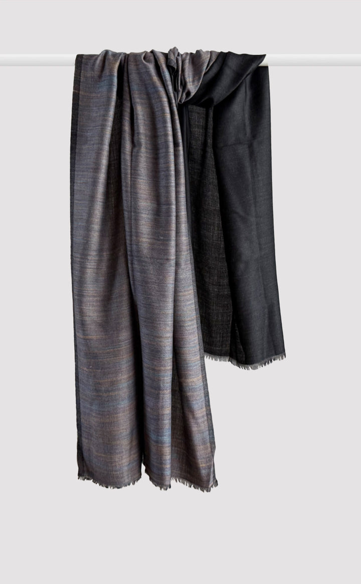 Reversible Pashmina Shawl - Midnight