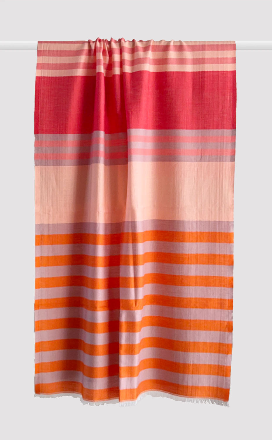 Raspberry Stripes Stole