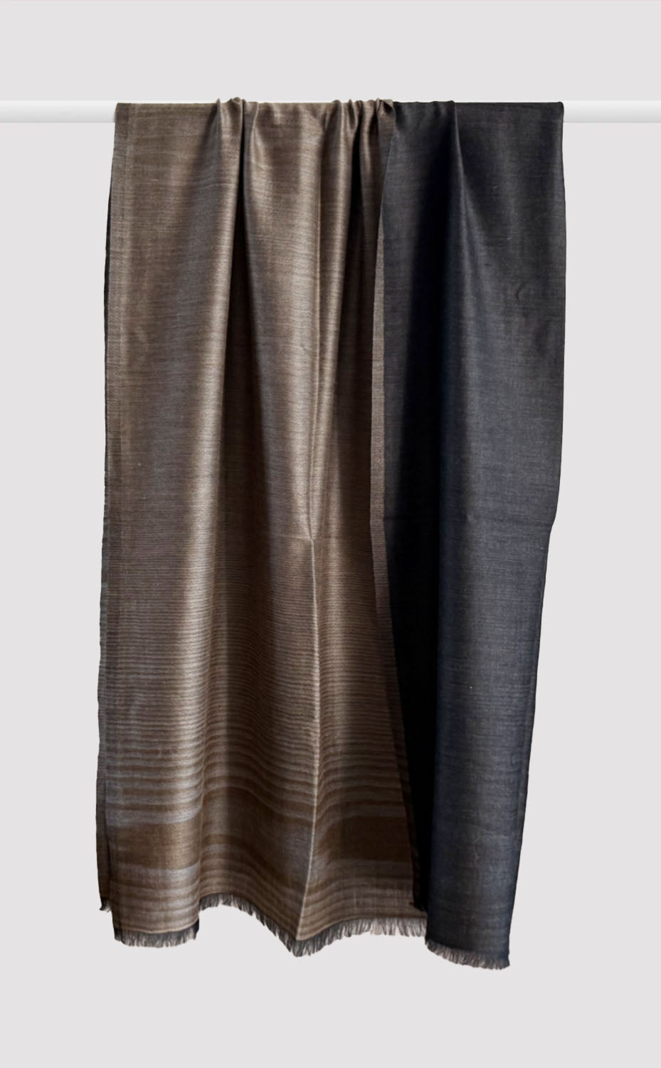 Reversible Pashmina Shawl - Mocha