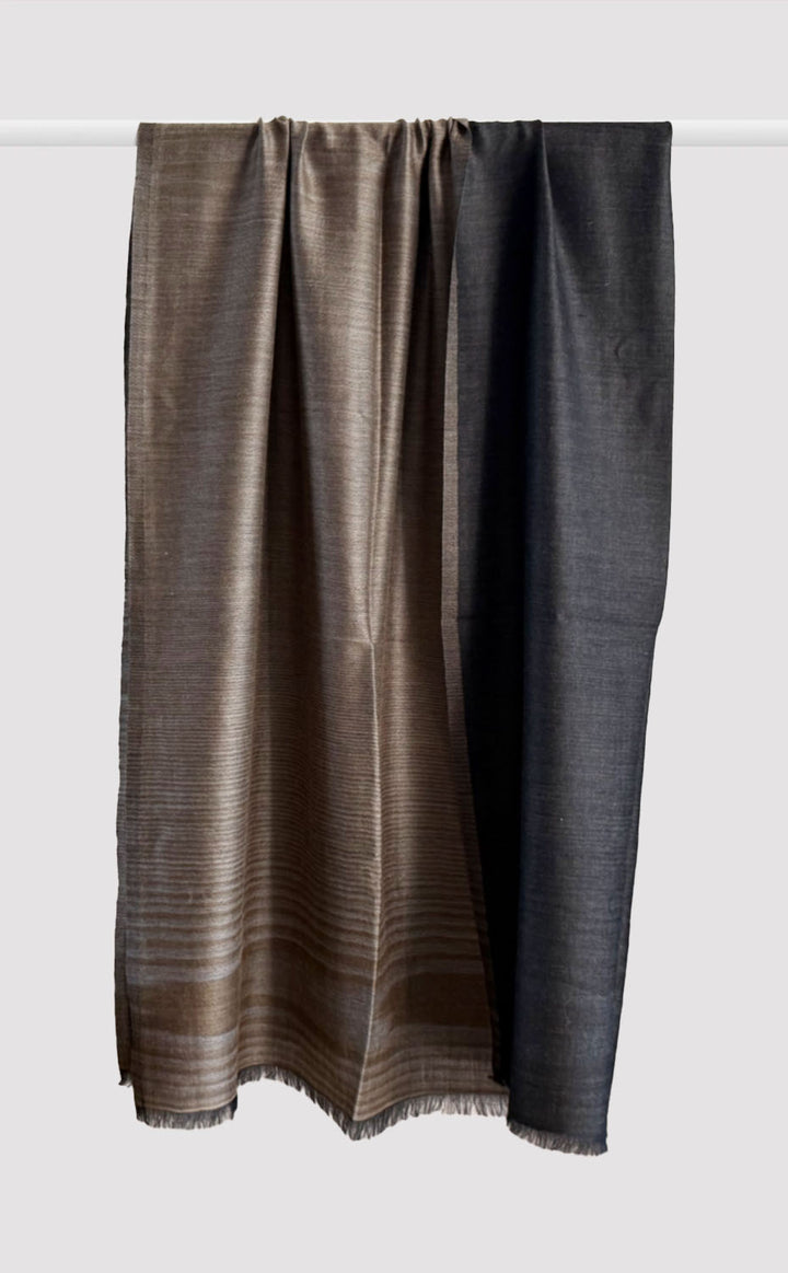 Reversible Pashmina Shawl - Mocha