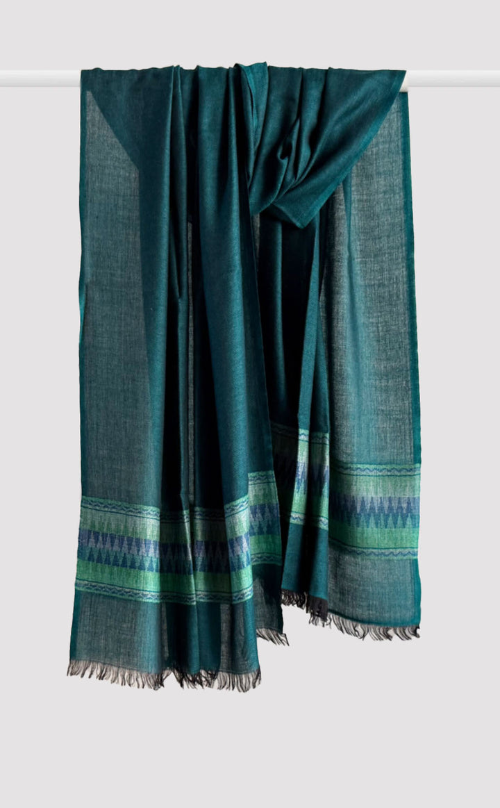 Alpine Ikat Wool Shawl