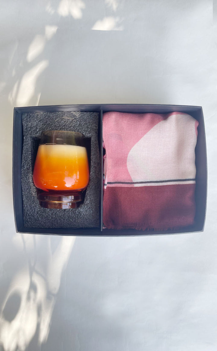Maroon Hues Candle Set