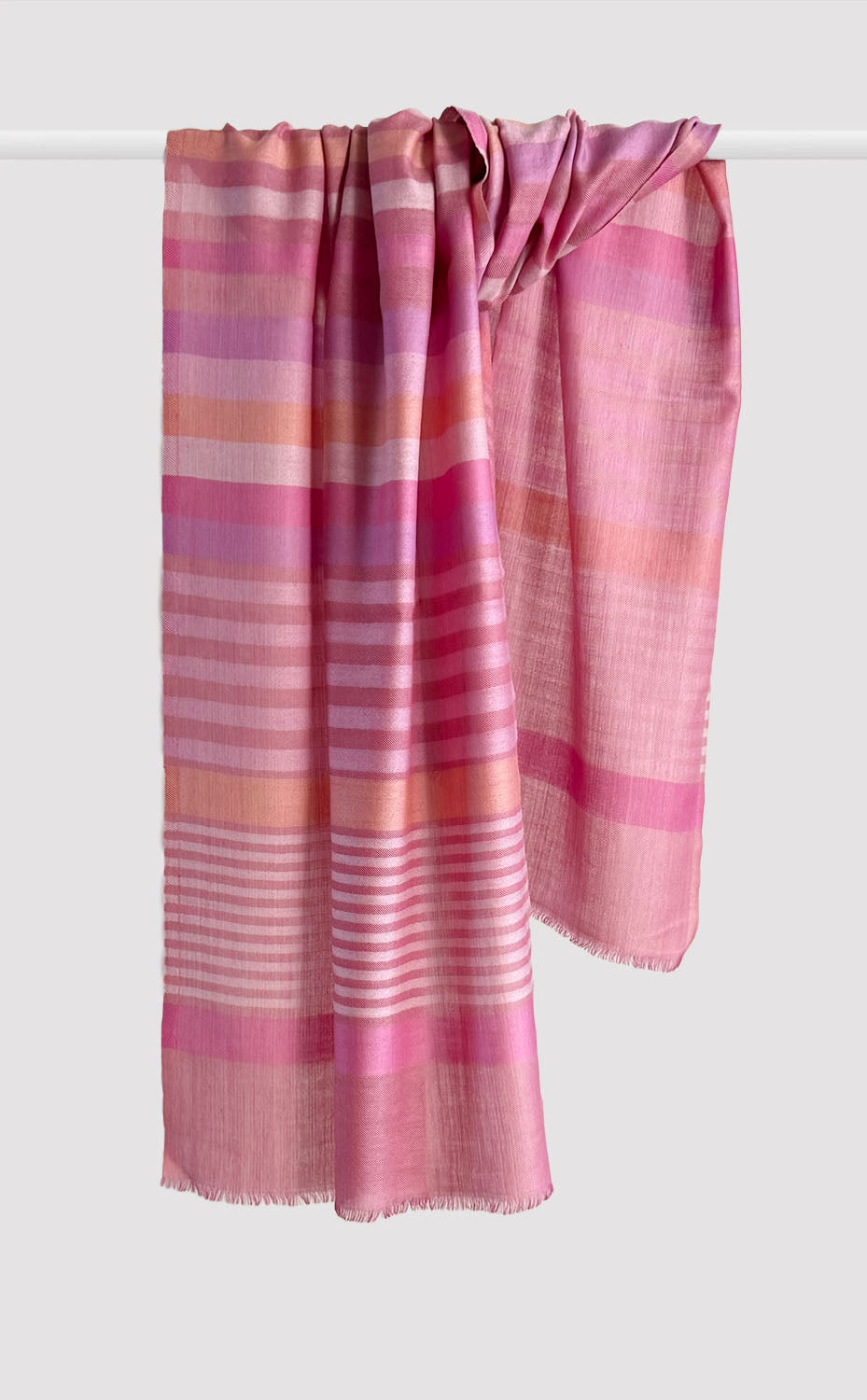 Blush Band Merino Stole