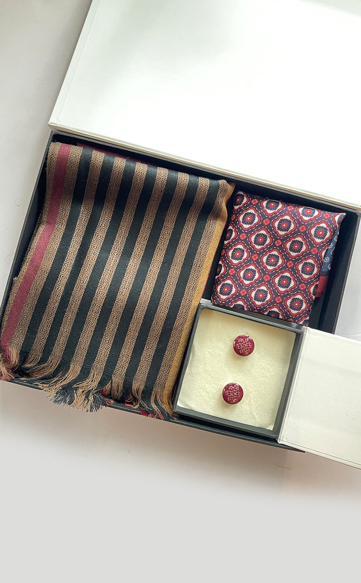 Graphite Garnet Set for Him