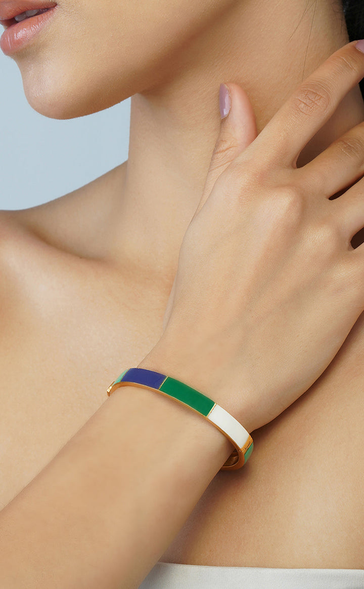 Jade Block Bangle