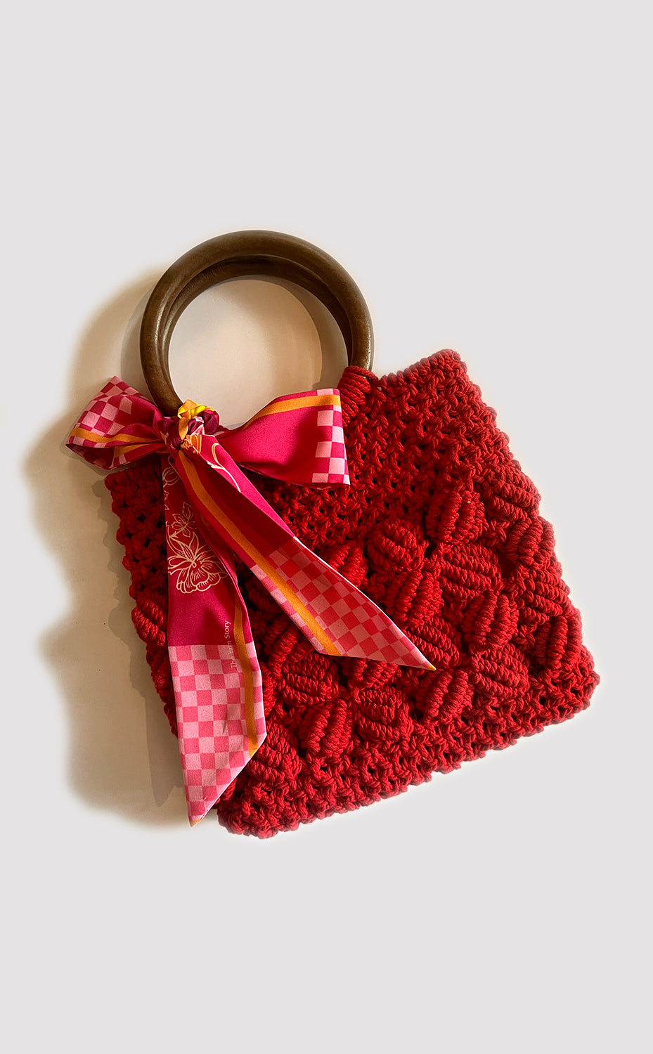 Checks Floral Pink Twilly