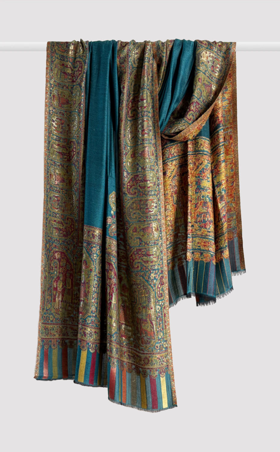Firoza Paisley Kani Shawl