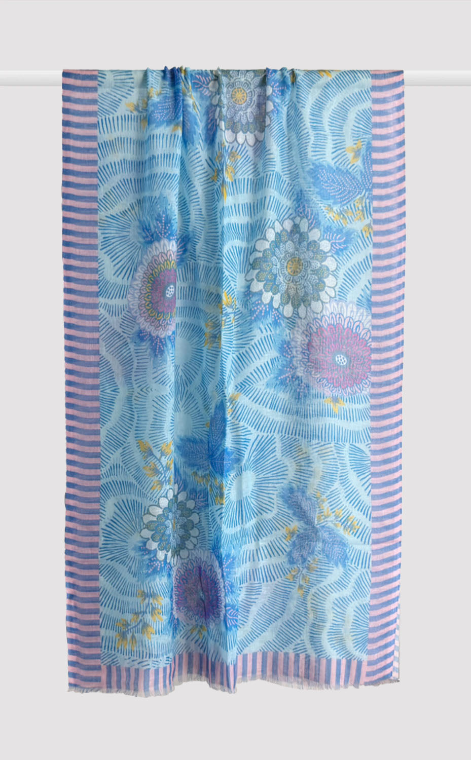 Ether Floral Linen Modal Stole