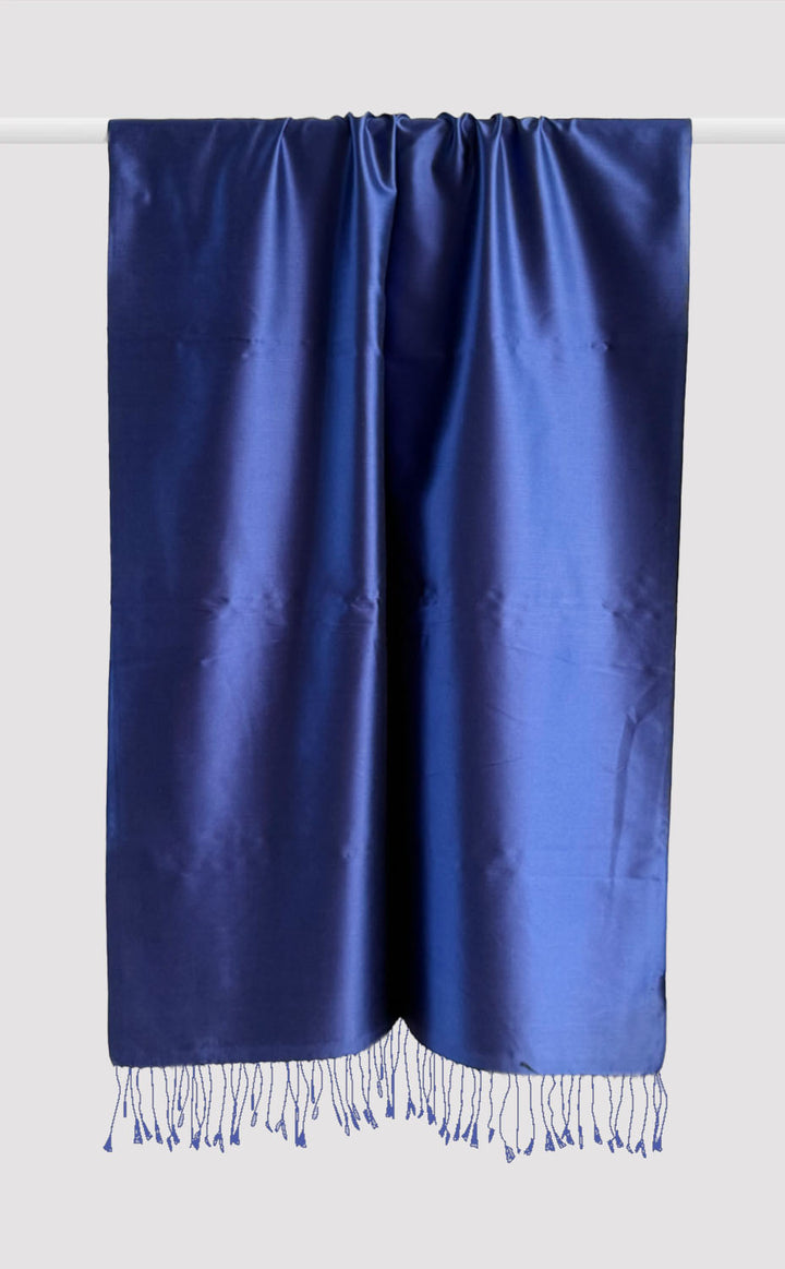 Navy Silk Stole