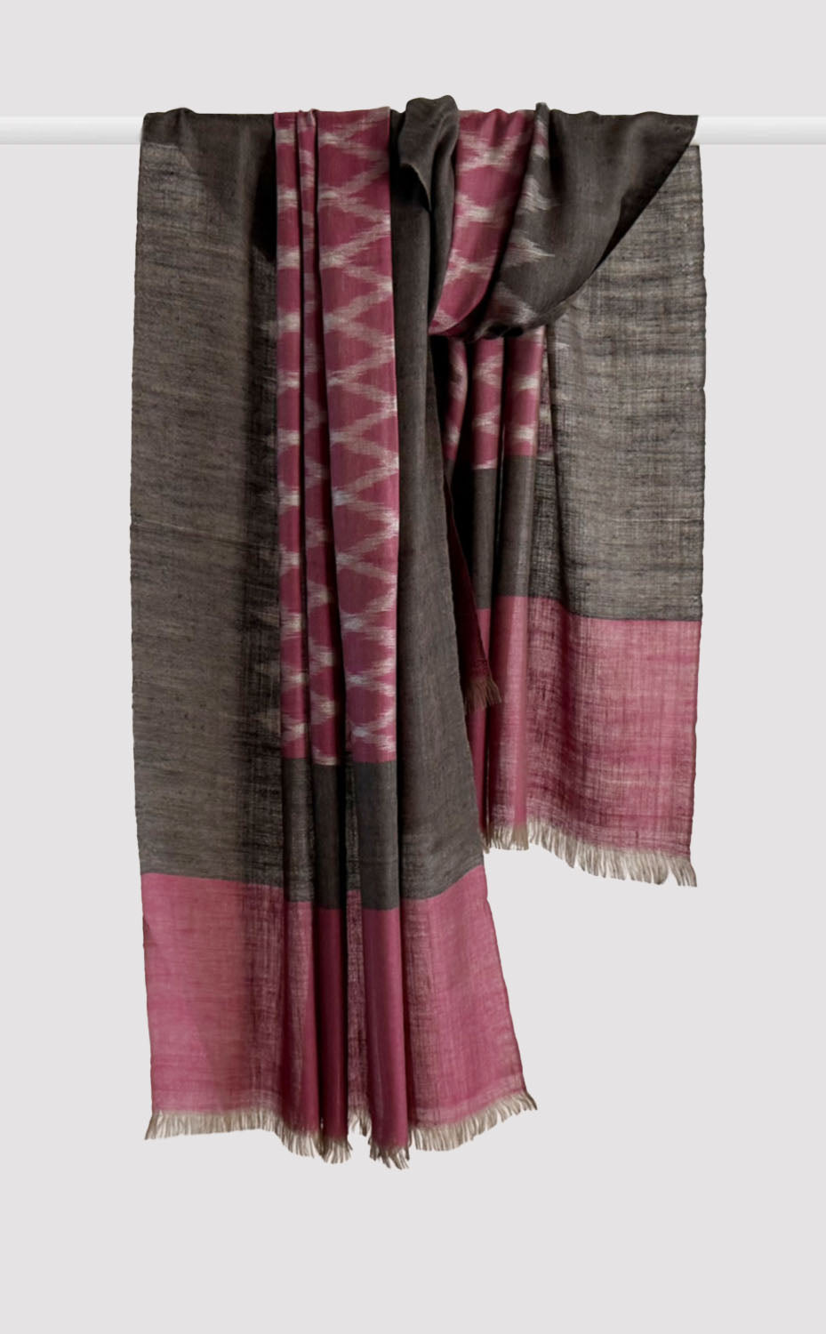 Pashmina Vintage Amethyst Ikat Shawl